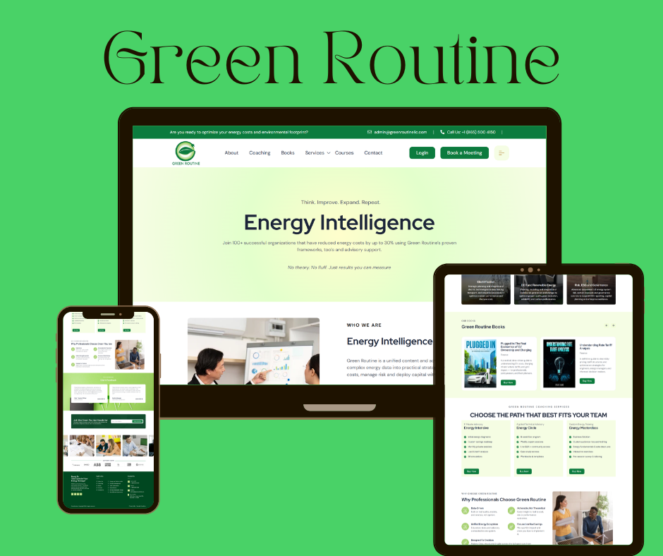 Green Routine — Structured Learning & Advisory Platform